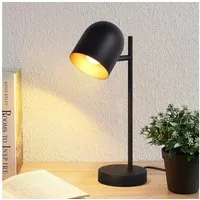 Nettlife Nachttischlampe Vintage Schwarz E14 Wohnzimmer Tischlampe Moderne Tischleuchte, LED wechselbar, für Schlafzimmer Arbeitzimmer Schreibtisch Kinderzimmer