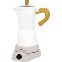 Jocca Espressomaschine Nature Line Weiss Kafeemaschine für 6 Tassen und Warmhaltefunktion, 6 Tassen, 480W, Edelstahl, Warmhaltefunktion, Nature-Line