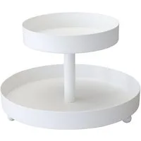 Grafelstein Etagere Etagere MINA weiß aus Metall ohne Griff Metalletagere D24cm 2-stöckig