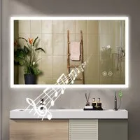 Dripex Badspiegel LED Badezimmerspiegel Spiegel Wandspiegel 3 Lichtfarbe 60x100cm