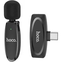hoco. Mikrofon Hoco L15 Crystal USB C Mikrofon kabellos (2-tlg), Lavalier Mikrofon Set USB C für Video Aufnahme Streaming Interview