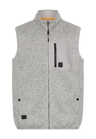 camel active - Fleece-Weste mit wärmenden Futter dust grey - Gr. - L