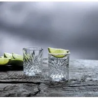 Pasabahce Schnapsglas Pasabahce 52780 Shot Glas Stamper Timeless in Crystal Design 4er-Set