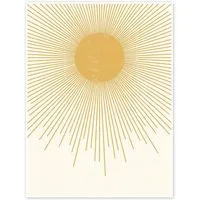 Posterlounge Wandbild Minimalistische Sonne, Olga Telnova, erhältlich als Poster, Leinwandbild, Wandsticker oder Acrylglasbild