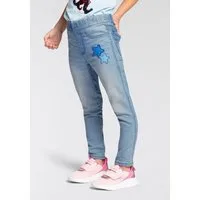 KIDSWORLD Jeansjeggings, Strecht-Jeans in Schlupfform schmale Beinform, mit Used-Waschung, normale Leibhöhe