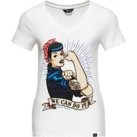 QueenKerosin Print-Shirt We can do it (1-tlg) mit großem Vintage Druck vorne