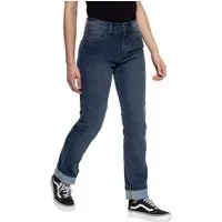 King Kerosin Motorradhose Queen Kerosin Motogear Light Blue Damen Motorrad Jeans abriebfest reißfest