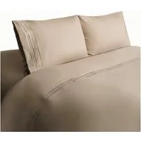 Almina Bettwäsche 200 x 220 cm mit 2 Kissenbezüge 50 x 70 cm - 4-teilig für 2 Personen, Polyester, 4 teilig, angenehmes Hautgefühl, mit Reißverschluss, 100% Polyester