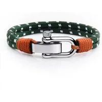 UNIQAL.de Armband maritime Segeltau-Ausführung im nautischen Stil mit Edelstahl-Schäkel (Edelstahl, Segeltau, handgefertigt), Verkauf & Versand durch deutschen Händler