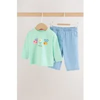 Next Langarmshirt & Leggings Baby Langarmoberteil und Hose, 2-teilige Set (2-tlg)