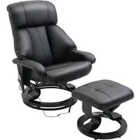 HOMCOM Massagesessel Relaxsessel mit Hocker, Relaxliege, Relaxsessel mit Liegefunktion (Liegesessel, 2-St., Fernsehsessel), bis 120 kg belastbar