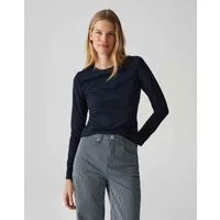 OPUS Langarmshirt SMILLA aus Jersey figurbetont geschnitten, weicher Griff, formstabil