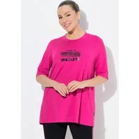 Ulla Popken T-Shirt Funktions-Longshirt A-Linie Rundhals Halbarm