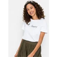 bonprix T-Shirt bequeme Passform, Kurzarm, mit Rundhalsausschnitt