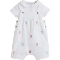 Next Body & Hose Baby Latzhose aus Webmaterial und Bodysuit im Set (2-tlg)