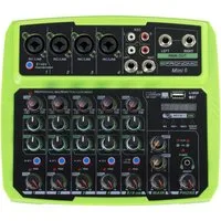 Pronomic Mischpult Mini6 USB-betriebener 6-Kanal Mixer, (2-tlg), mit Medienplayer/-recorder mit Bluetooth und USB - Audio-Interface