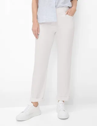Raphaela by Brax Damen Five-Pocket-Hose Style CORRY WHITE, denim weiß, Gr. 48K