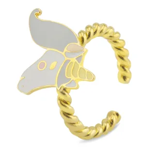 Einhorn Ring vergoldet