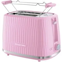 RUSSELL HOBBS Toaster RUSSELL HOBBS Eden 27372-56 Auftauen Aufwärmen Himbeere, 2 Schlitze, für 2 Scheiben, 800 W