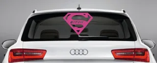Autoaufkleber Heckscheiben_Aufkleber "Super Bitch"