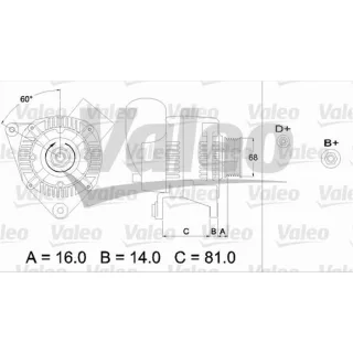Valeo Audi A4 B5 Avant 2,6