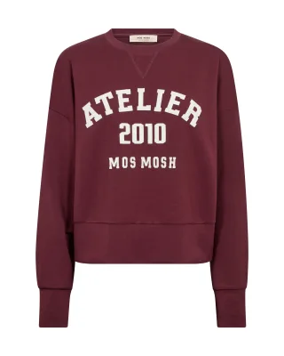 MOS MOSH - MMNima O-LS Sweatshirt port royale - Gr. - S