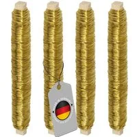 ECENCE Bindedraht Blumendraht verzinkt Wickeldraht 4x35m Basteldraht