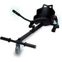Clanmacy Balance Scooter Kart Hoverkart für Hoverboard Schwarz Sitzscooter Hoverseat