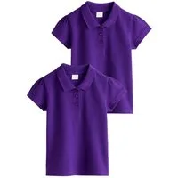 Next Poloshirt Kurzärmelige Polohemden aus Baumwolle im 2er-Pack (2-tlg)