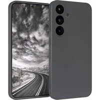 EAZY CASE Handyhülle für Samsung Galaxy S25 Hülle Silikon 6,2 Zoll, Hülle mit Kameraschutz Handycase Soft Smart Slimcover matt Dunkelgrau