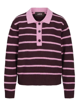 JJXX - JXRUBY POLO NECK KNIT SN Rosa - Gr. - M