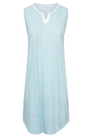 Rösch - Nightdress 1253125 cool mint dots - Gr. - 42