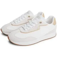 Tommy Hilfiger TH RETRO RUNNER MIX Sneaker Freizeitschuh, Halbschuh, Schnürschuh mit seitlicher Logoprägung