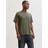 Jack & Jones Rundhalsshirt JJEDENVER GRAPHIC TEE SS O-NECK SN mit Logobranding