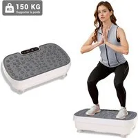 UMAY Vibrationsplatte für Heimfitnessgeräte, 150 kg Tragkraft, Länge 46 cm, einstellbare Geschwindigkeit, leiser Betrieb