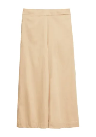 s.Oliver BLACK LABEL - Culotte mit weitem Bein beige - Gr. - 42