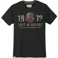 redfield Print-Shirt Redfield T-Shirt bedruckt Motorbike in großen Größen, schwarz