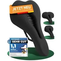 MIVELO Fahrradsattel Comfort PRO bequem für Damen & Herren - Memory Foam, 5-Zonen-Komfort, für City-Bike, Trekking & MTB
