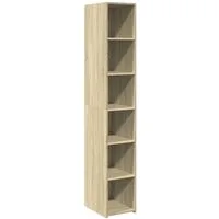 vidaXL Highboard Highboard Sonoma-Eiche 30x41x185 cm Holzwerkstoff (1 St)