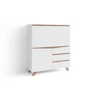 byLIVING Sekretär VALENTIN (1 St), Kaschmir / Artisan Eiche (Eiche-Optik), Klapptür, Stauraum, B: 120 cm