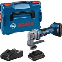 Akku-Blechschere GSC 18V-16 E Professional, 18Volt blau/schwarz, 2x Akku ProCORE18V 4,0Ah, in L-BOXX
