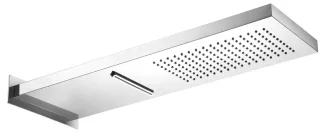 Herzbach Herzbach Living Spa Regenbrause Wand Regen/Schwall 192mm x 537mm poliert, 11.661600.2.01 11.661600.2.01