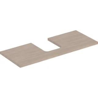 Geberit ONE Waschtisch-Platte, Ausschnitt mittig, für Aufsatzwaschtisch Schalenform 505275005