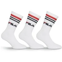 Fila Socken (3 Paar) breites Rippenbündchen, Logoschriftzug, Cotton-Mix