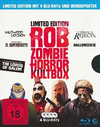 Rob Zombie Horror Kultbox (Limited Edition mit 4 Kult-Horror-Hits auf Blu-ray Sammelschuber und Poster)