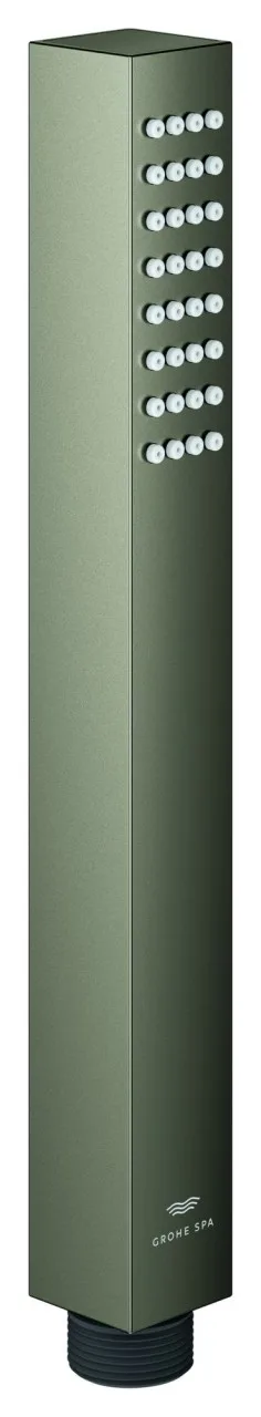 GROHE Handbrause Rainshower Aqua Cube Stick 26885 1 Strahl 9,5 l/min satin graphite, 26885MG0 26885MG0