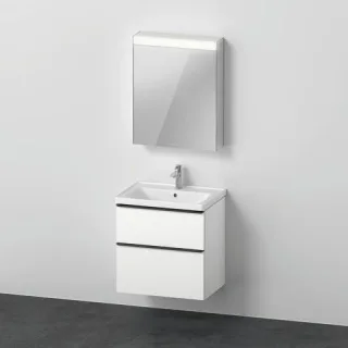 Duravit D-Neo Möbelwaschtisch mit Waschtischunterbau und Spiegelschrank 650x480x2000 mm - DE0115L181 DE0115L1818