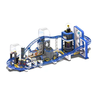 Free Tribe 36006 Space Rollercoaster Launch Tower Rocket Track Shuttle Glider Model Building Block Brick Assembly Kit Ki