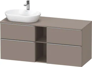 Duravit D-Neo Konsolenwaschtischunterbau wandhängend Basalt Matt 1400x550x664 mm - DE4970L70430000 DE4970L70430000