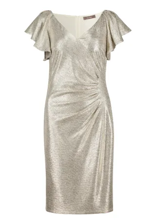 Vera Mont - Cocktailkleid gold - Gr. - 46